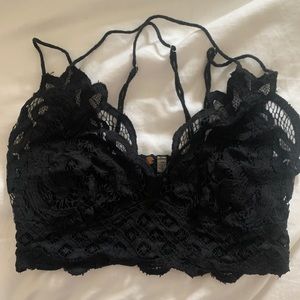 Free people lace bralette size medium - black